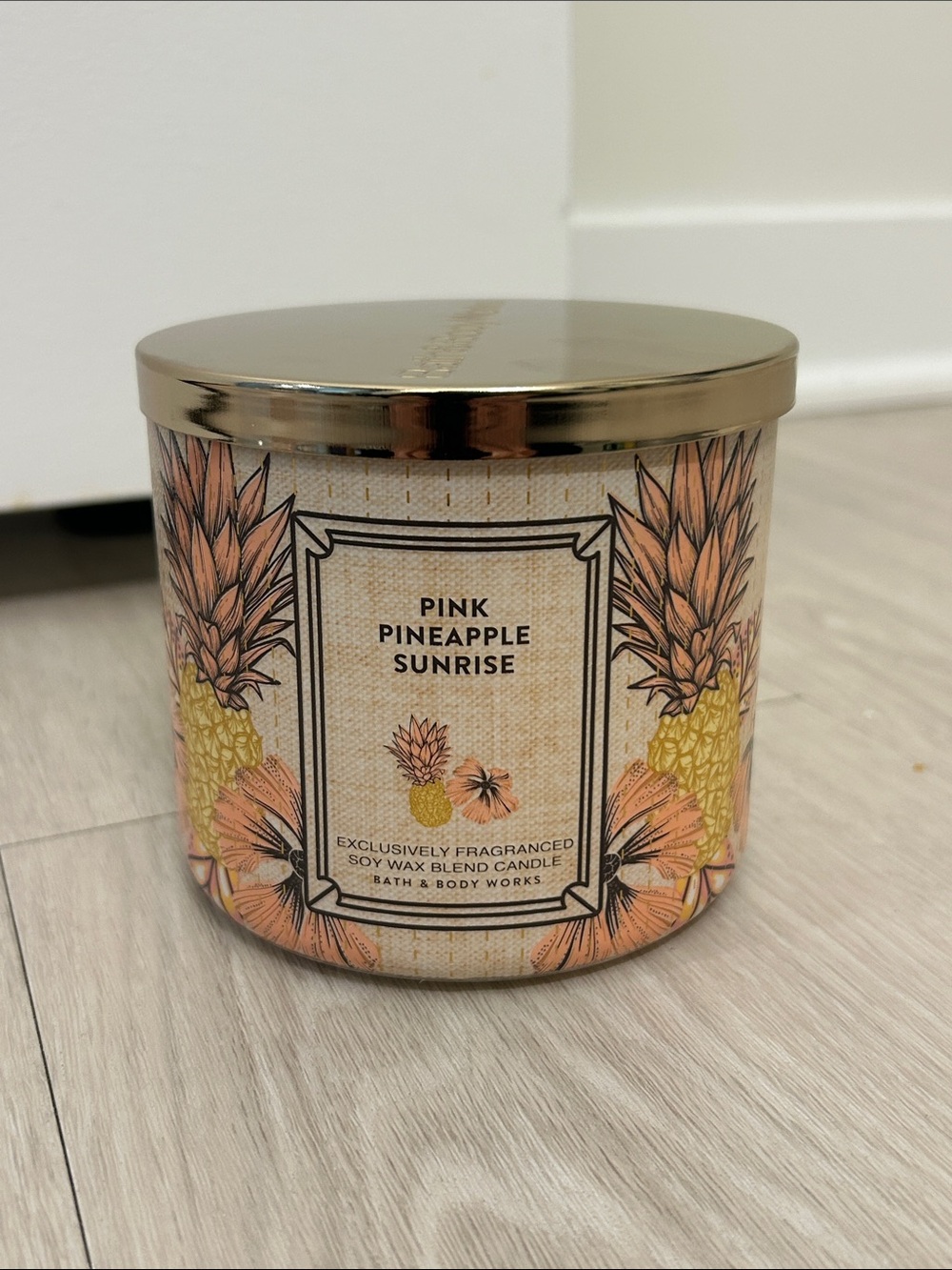 Bath & Body Works (NWT) Pink Pineapple Sunrise Candle
